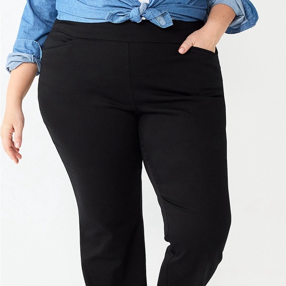 croft & barrow Pants - NWT Croft & Bartow Effortless Stretch pull on bootcut pants SZ 16